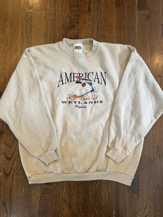 Tultex Other - Vintage Tultex American Wetlands Virginia Embroidered Sweatshirt XL